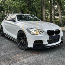 Load image into Gallery viewer, MP Style Gloss Black Front Splitter (4 pieces kit) for BMW F20 1 Series Pre-LCI 12-14