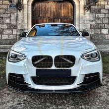 Load image into Gallery viewer, MP Style Gloss Black Front Splitter (4 pieces kit) for BMW F20 1 Series Pre-LCI 12-14
