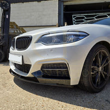 Load image into Gallery viewer, MP Style Gloss Black Front Splitter for BMW F22 2 Series M Sport 14-Present