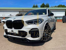Load image into Gallery viewer, MP Style Gloss Black Front Splitter for BMW G05 X5 19-22
