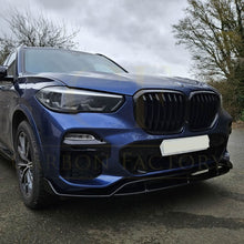 Load image into Gallery viewer, MP Style Gloss Black Front Splitter for BMW G05 X5 19-22