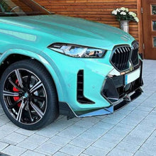 Load image into Gallery viewer, MP Style Gloss Black Front Splitter for BMW G06 X6 LCI 23-25