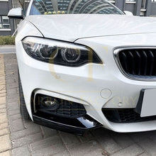 Load image into Gallery viewer, MP Style Gloss Black Front Splitter Upper Pieces for BMW F22 F23 2 Series 14-20