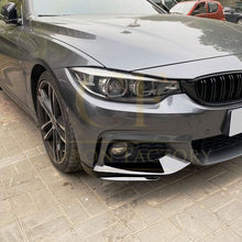 Load image into Gallery viewer, MP Style Gloss Black Front Splitter Upper Pieces for BMW F32 F33 F36 4 Series 14-20