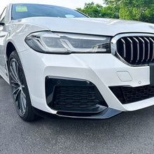 Load image into Gallery viewer, MP Style Gloss Black Front Splitter Upper Pieces for BMW G30 5 Series LCI 21-24