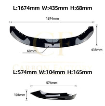 Load image into Gallery viewer, MP4 Style Gloss Black Front Splitter for BMW F32 F33 F36 4 Series 14-20