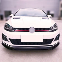Load image into Gallery viewer, RZ Style Gloss Black Front Splitter for VW Golf MK7 R-LINE / R 13-16