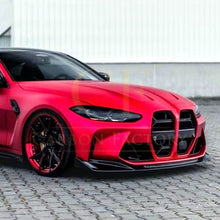 Load image into Gallery viewer, V Style Gloss Black Front Splitter 3 Pieces for BMW G80 M3 G82 G83 M4 21-Present