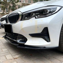 Load image into Gallery viewer, V Style Gloss Black Front Splitter for BMW 3 Series G20 G21 Pre-LCI standard model 19-22