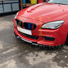 Load image into Gallery viewer, V Style Gloss Black Front Splitter for BMW 6 Series F06 F12 F13 M Sport 11-18