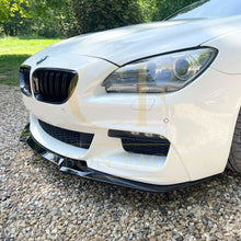 Load image into Gallery viewer, V Style Gloss Black Front Splitter for BMW 6 Series F06 F12 F13 M Sport 11-18