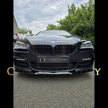 Load image into Gallery viewer, V Style Gloss Black Front Splitter for BMW 6 Series F06 F12 F13 M Sport 11-18