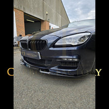 Load image into Gallery viewer, V Style Gloss Black Front Splitter for BMW 6 Series F06 F12 F13 M Sport 11-18