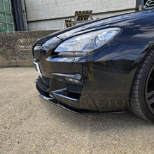 Load image into Gallery viewer, V Style Gloss Black Front Splitter for BMW 6 Series F06 F12 F13 M Sport 11-18