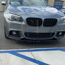 Load image into Gallery viewer, V Style Gloss Black Front Splitter for BMW F10 F11 5 Series 10-17