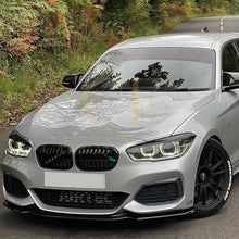 Load image into Gallery viewer, V Style Gloss Black Front Splitter for BMW F20 F21 1 Series LCI M Sport 15-19