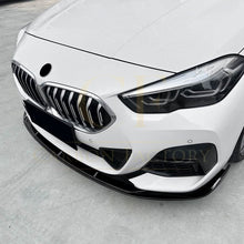 Load image into Gallery viewer, V Style Gloss Black Front Splitter for BMW F44 2 Series 4 Door 20-Present