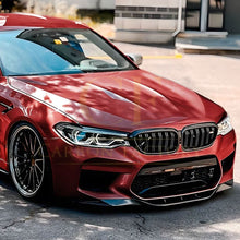 Load image into Gallery viewer, V Style Gloss Black Front Splitter for BMW F90 M5 17-20