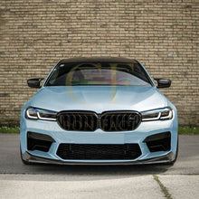 Load image into Gallery viewer, V Style Gloss Black Front Splitter for BMW F90 M5 21-24