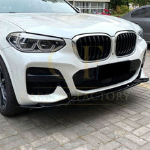 Load image into Gallery viewer, V Style Gloss Black Front Splitter for BMW G01 X3 G02 X4 Pre-LCI 18-21
