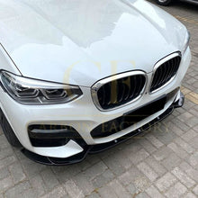Load image into Gallery viewer, V Style Gloss Black Front Splitter for BMW G01 X3 G02 X4 Pre-LCI 18-21