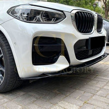 Load image into Gallery viewer, V Style Gloss Black Front Splitter for BMW G01 X3 G02 X4 Pre-LCI 18-21