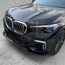 Load image into Gallery viewer, V Style Gloss Black Front Splitter for BMW G05 X5 Pre-LCI 19-22