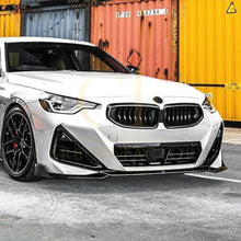 Load image into Gallery viewer, V Style Gloss Black Front Splitter for BMW G42 2 Series Coupe 21-Present