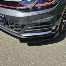 Load image into Gallery viewer, V Style Gloss Black Front Splitter for VW Golf MK7 MK7.5 GTI / R 13-20