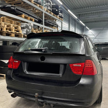 Load image into Gallery viewer, V Style Gloss Black Mid Spoiler for BMW E91 Estate 3 Series 05-13