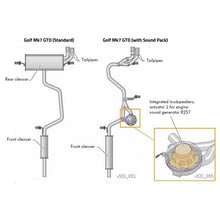Load image into Gallery viewer, VW Golf GTD (Mk7.5) 2.0 TDI (5G) (17-20) GTI Style Rear Exhaust
