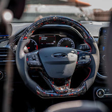 Load image into Gallery viewer, Ford Fiesta MK8 / MK8.5 Carbon Fibre Custom Steering Wheel (MK8 2018 - Present)