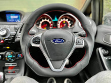 Load image into Gallery viewer, Ford Fiesta Full Leather / Alcantara Custom Steering Wheel (MK7 / MK7.5 - 2009 to 2017)