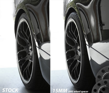 Load image into Gallery viewer, Mini Cooper R60 Countryman & R61 Paceman Wheel Spacers by BMS w/10 Black Extended Wheel Bolts (Pair, 2 Wheels)