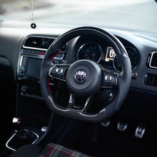Load image into Gallery viewer, Volkswagen Polo MK5 6C GTI / R-line Carbon Fibre Steering Wheel (CUSTOM / 2014 - 2017 Models)