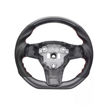 Load image into Gallery viewer, TESLA Model 3 Carbon Fibre Steering Wheel (CUSTOM)