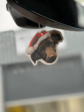 Load image into Gallery viewer, Festive Fudge Dog Air Freshener – Christmas Edition | CEUK