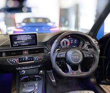 Load image into Gallery viewer, Audi A4 / S4 / RS4 B9 Carbon Fibre Custom Steering Wheel (2017+)