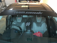 Load image into Gallery viewer, #TeamCEUK Custom Sun Strip – Two-Piece Windscreen Banner Decal