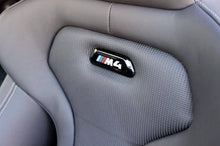 Load image into Gallery viewer, Genuine BMW M4 F82 Coupe Seat Badge - M Performance Black OEM Interior Emblem (2014-2020) - Single or Pair