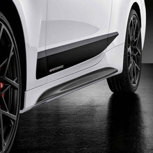 Load image into Gallery viewer, Genuine BMW M Performance Carbon Fibre Side Skirt Attachments/Extensions for BMW 4 Series Coupe (G22) 2020+ | OEM Fit Left & Right Pair | Paint Code 668