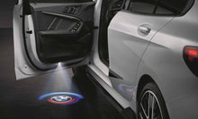 Load image into Gallery viewer, BMW M Performance LED Door Projector Slide Set – Welcome/Puddle Light Upgrade, Ghost Shadow Logo Lights for Front Doors, 63mm Fitment (Pair)