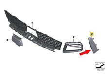 Load image into Gallery viewer, Genuine BMW M Performance Front Bumper Inserts High-Gloss Black for 1 Series F40 & M135i F40 (2019-2024) | OEM Front Air Intake/Outer Bumper Trim Set, Left & Right