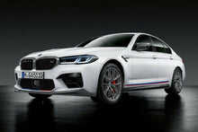Load image into Gallery viewer, Genuine BMW M Performance Carbon Fibre Front Side Splitters (Pair) for BMW M5 LCI F90 2020-2023, incl. M5 Competition - OEM Front Bumper Corner Splitter Inserts