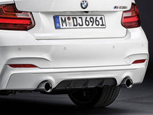 Load image into Gallery viewer, Genuine BMW M Performance Rear Diffuser for M235i & M240i (F22/F23, 2014-2020) - OEM 2 Series Rear Bumper Valance, Matte Black Unpainted