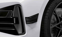 Load image into Gallery viewer, Genuine BMW M Performance Side Flicks - Gloss Black Paint Code 668 Front Bumper Canards/Air Deflectors for BMW 4 Series G22 G23 (2020+, Coupe/Convertible) OEM Fit