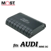 Load image into Gallery viewer, Mr12Volt P600AU3G MOST Bluetooth Music Streaming Adapter for Audi MMI 3G High/Basic/Plus | A4 A5 A6 A7 A8 Q5 Q7 | OEM Fibre Optic Retrofit with MMI & Steering Wheel Controls