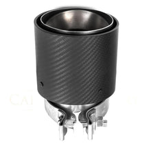 Load image into Gallery viewer, OEM Style Pre-Preg Carbon Fibre Exhaust Tips for BMW G90 G99 M5 2025-Present