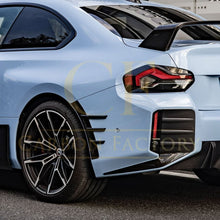 Load image into Gallery viewer, MP Style Pre-Preg Carbon Fibre Rear Bumper Trims for BMW G87 M2 23-Present