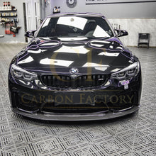 Load image into Gallery viewer, GT4 Style Pre-Preg Carbon Fibre Front Splitter for BMW F80 M3 F82 F83 M4 14-20